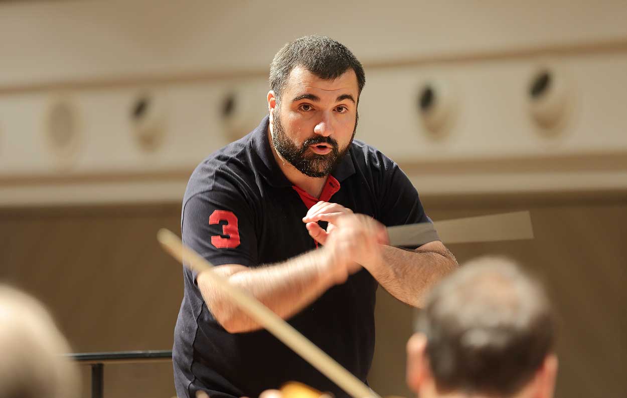 Conductor Georgios Balatsinos in concert
